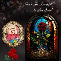 The Beauty of Stain Glass-The Rose