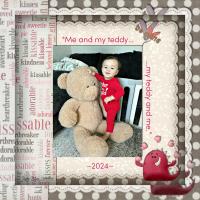 Scrapbook of the Week - Me and my Teddy