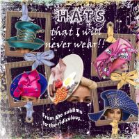 Scrapbook of the Week - Hats - Not for Me!