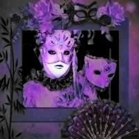 Purple masquerade ball