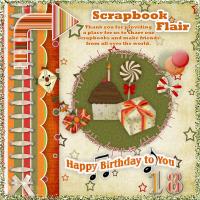 Most Recent Upload - Happy 18th Birthday Scrapbook Flair Flair