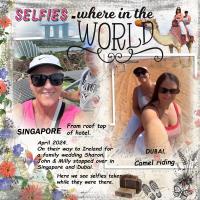 Selfies - Where in the World.