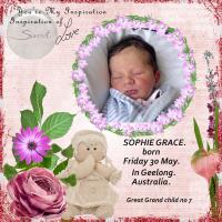 Most Recent Upload - Introducing Sophie Grace.
