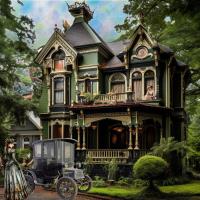 Victorian Home with a New Car