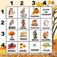 Most Recent Upload - AUTUMN BINGO 2025