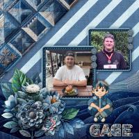 Gage in Shades of Blue